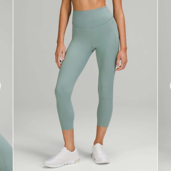 Lululemon Base Pace High-Rise Crop 23" Misty Glade (2) - Picture 1 of 11